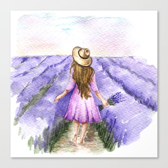 Lavender Field 2 Canvas Print