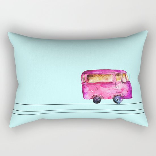 Little bus Rectangular Pillow