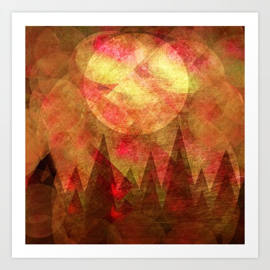 Scattered Moon Art Print