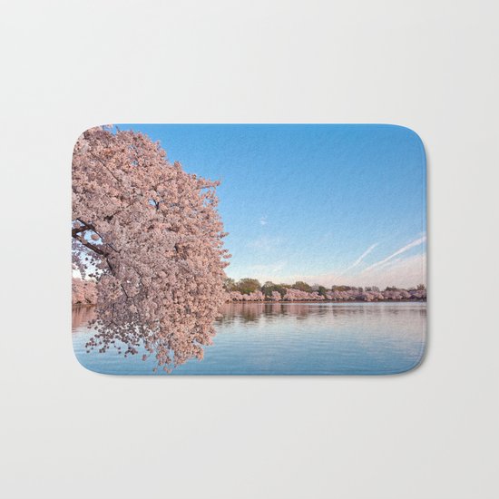 Washington DC Cherry Blossoms Bath Mat