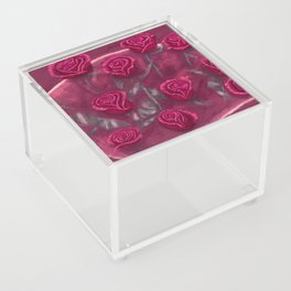 One Dozen Red Roses Painting Acrylic Box