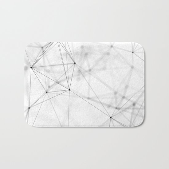 Geometry minimal pattern Bath Mat