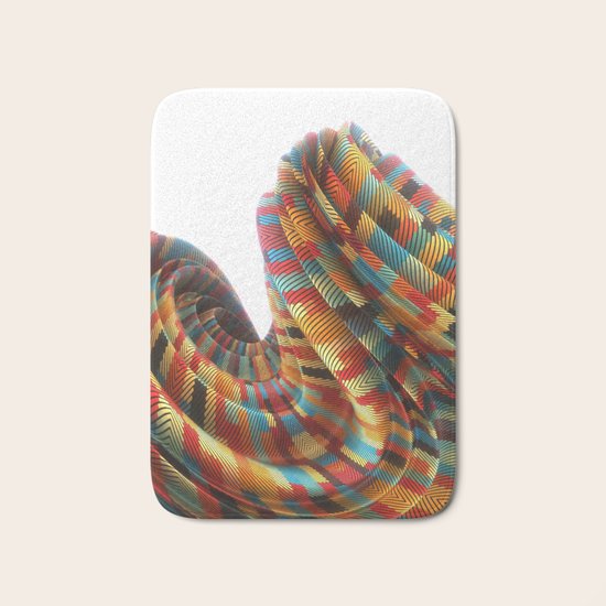 Twisted Lines Bath Mat