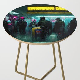 Cyberpunk Subway Side Table