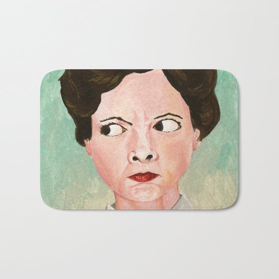 Miss Unbelievably Angry Bath Mat