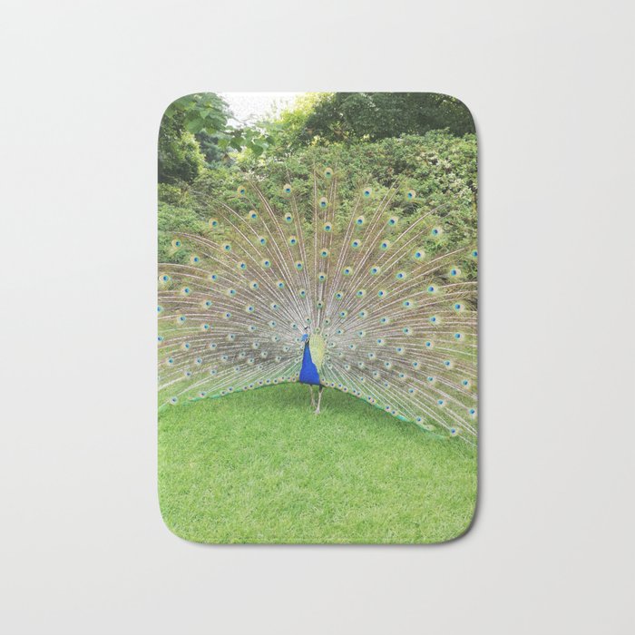 The peacock Bath Mat