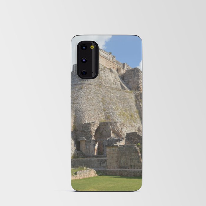 Mexico Photography - Ancient Archaeological Site Under The Cloudy Sky Android Card Case