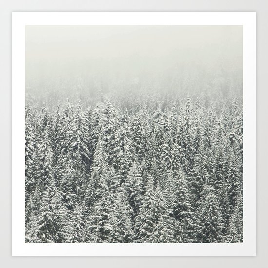 Snow Forest Art Print
