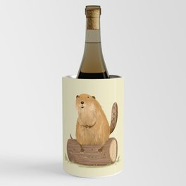 Beaver on a Log Wine Chiller