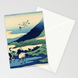 Hokusai -36 views of the Fuji  14 Umezawa in Sagami province Stationery Card