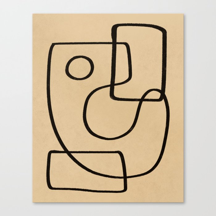 Organic Charcoal line art Canvas Print by trajeado14 Society6