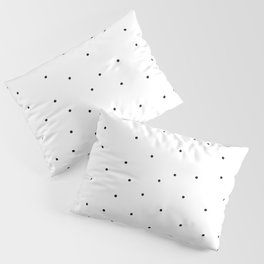 The Scandi Collection - black dots on white background Pillow Sham