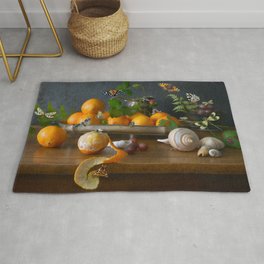 Still Life with Clementines Rug
