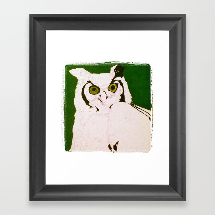 mystic's owl Framed Art Print