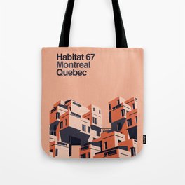 Habitat 67 retro poster Tote Bag