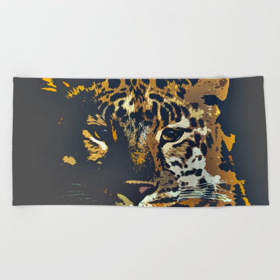Leopard Beach Towel