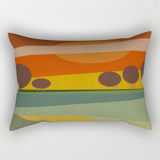 ABSTRACT SUNSET Rectangular Pillow