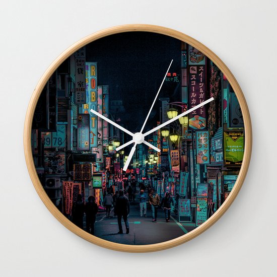 T0:KY:00 / Kabukichō Nights / Blade Runner Origins Wall Clock