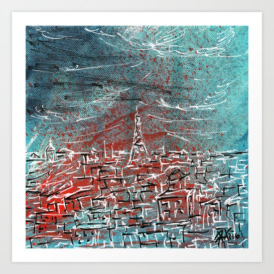View of Paris Art Print