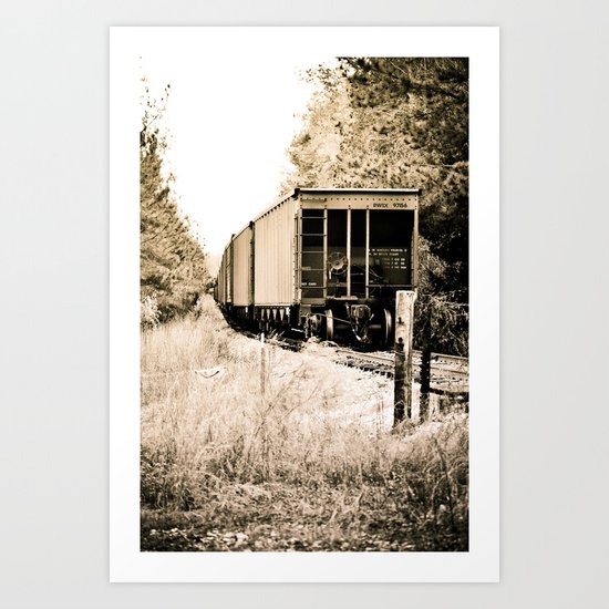 Tracks of Time Art Print