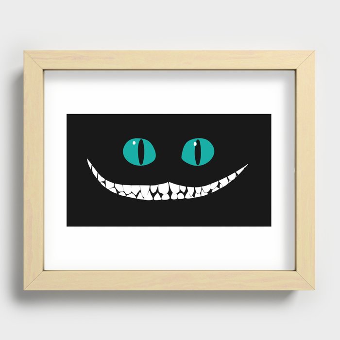 Alice in Wonderland Chever Cat Recessed Framed Print