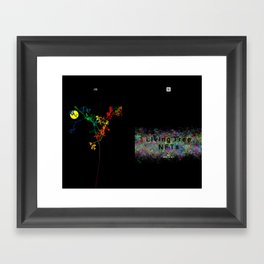 Living Tree NFT Rainbow Framed Art Print