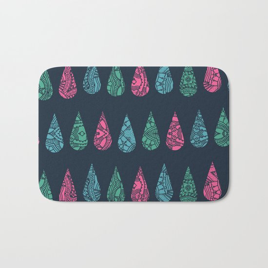 Tear drops Bath Mat