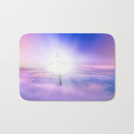 Lights Above the Clouds Bath Mat