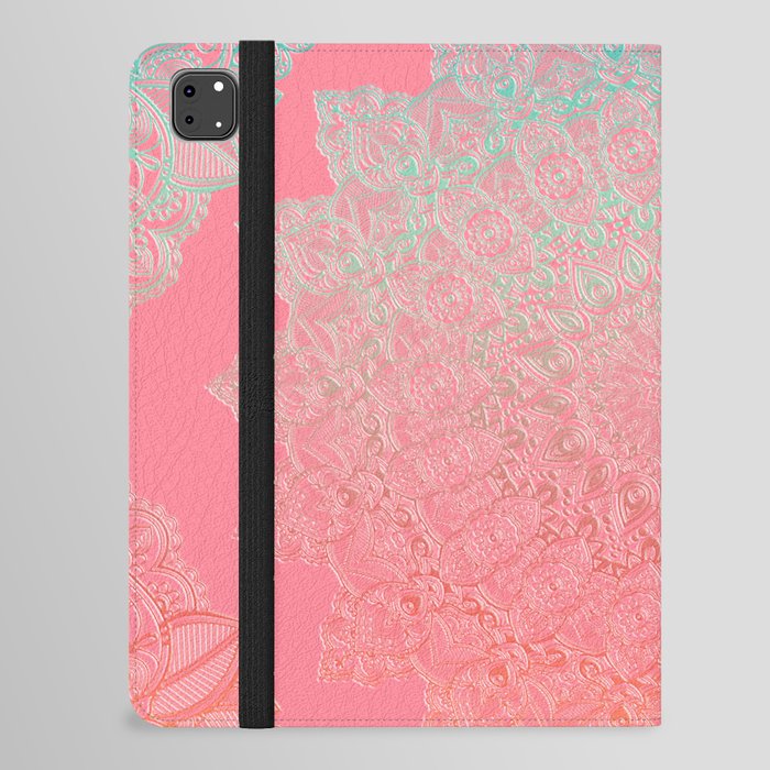 Paradise Pink Mandala Orchard Sunlight Ombre Textiles Decor iPad Folio Case