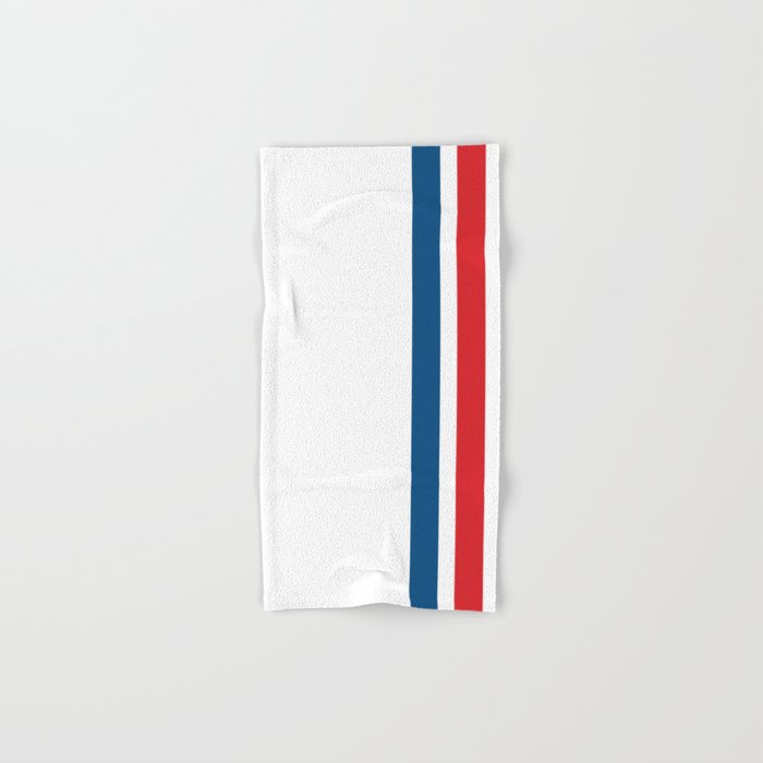 McQueen – Red and Blue Stripes Hand & Bath Towel