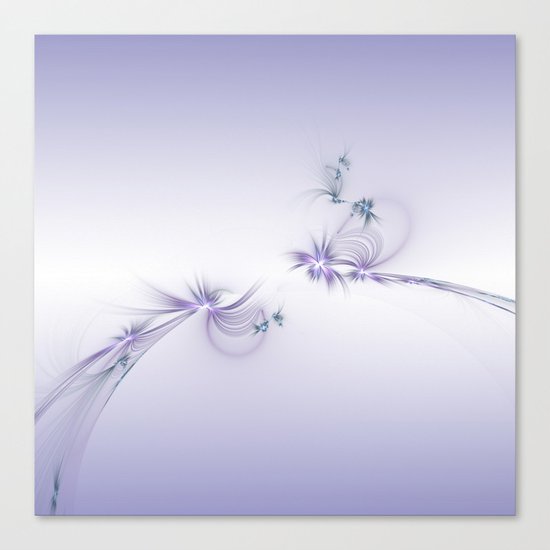 Fey Lights Fractal in Violet Canvas Print