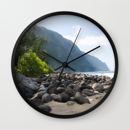 The Escape from the Kalaupapa Trail to the Beach Wall Clock