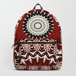 The Ruby Red Mandala  Backpack