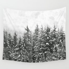 Winter Woods Wall Tapestry | Photo, Landscape, Black and White, Nature 