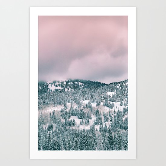 Winter love #art #buyart #society6 Art Print