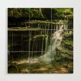 Pixley Waterfall 1 Forest Creek Rural Landscape Photograph Wood Wall Art