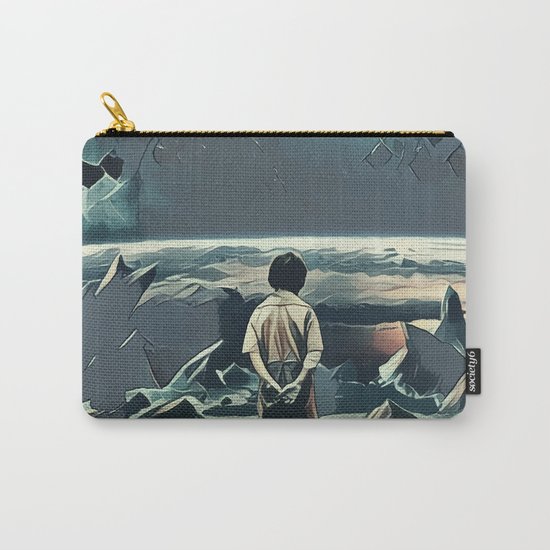 Lonely boy in cosmos Carry-All Pouch