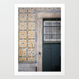 Lisbon Door | Azulejos Tiles | Alfama Portugal Art Print