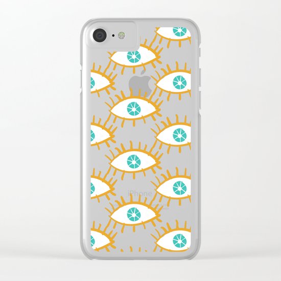 Eyes don't lie Clear iPhone Case
