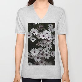 White African Daisies In A Flower Bed V Neck T Shirt