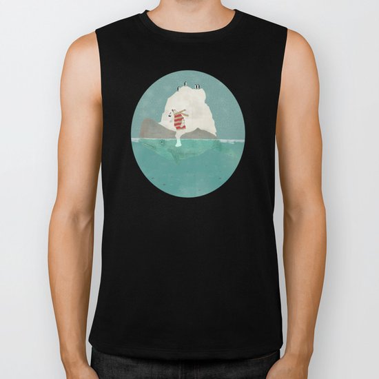 winters journey Biker Tank