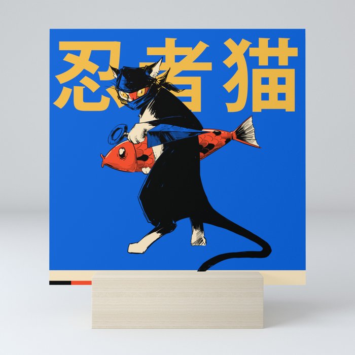Neko Ninja Mini Art Print