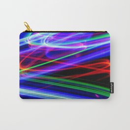 Disco Lights Carry-All Pouch | Long Exposure, Color, Lightphotography, Photo, Double Exposure, Blackbackground, Abstract 