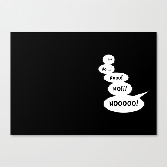 Comic book NO Canvas Print