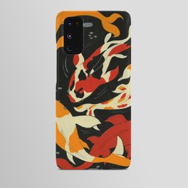 Koi in Black Water Android Case