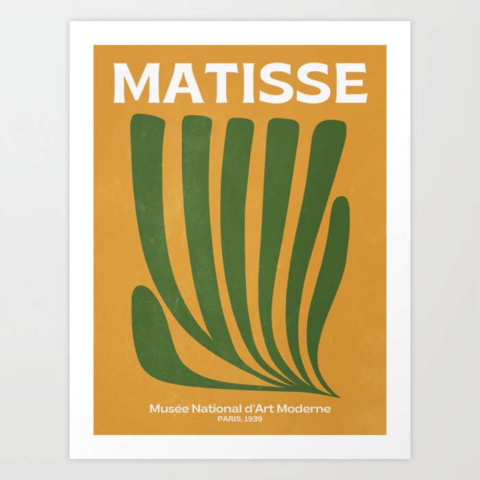 Golden Sunset: Paper Cutouts Matisse Edition  Art Print