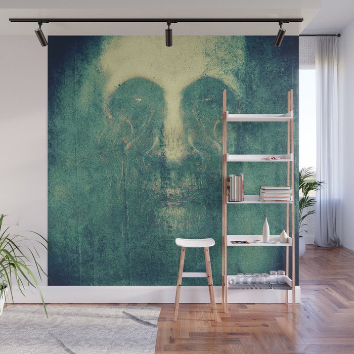Scary ghost face #7 | AI fantasy art Wall Mural