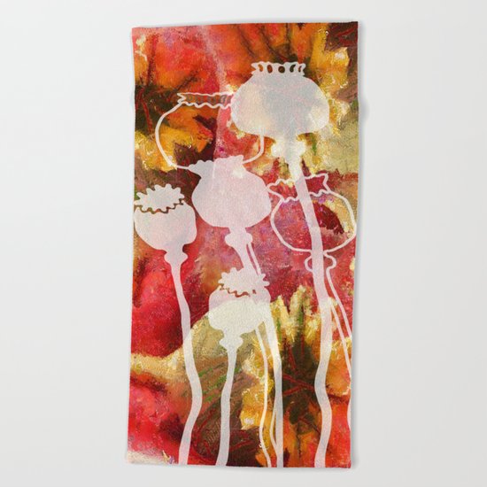 Popy variation 5th Beach Towel