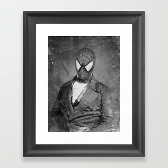 Spidey Senior Framed Art Print