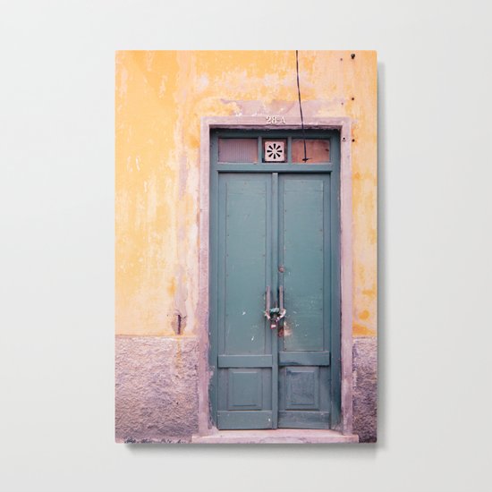 Knock on my door, please! Metal Print